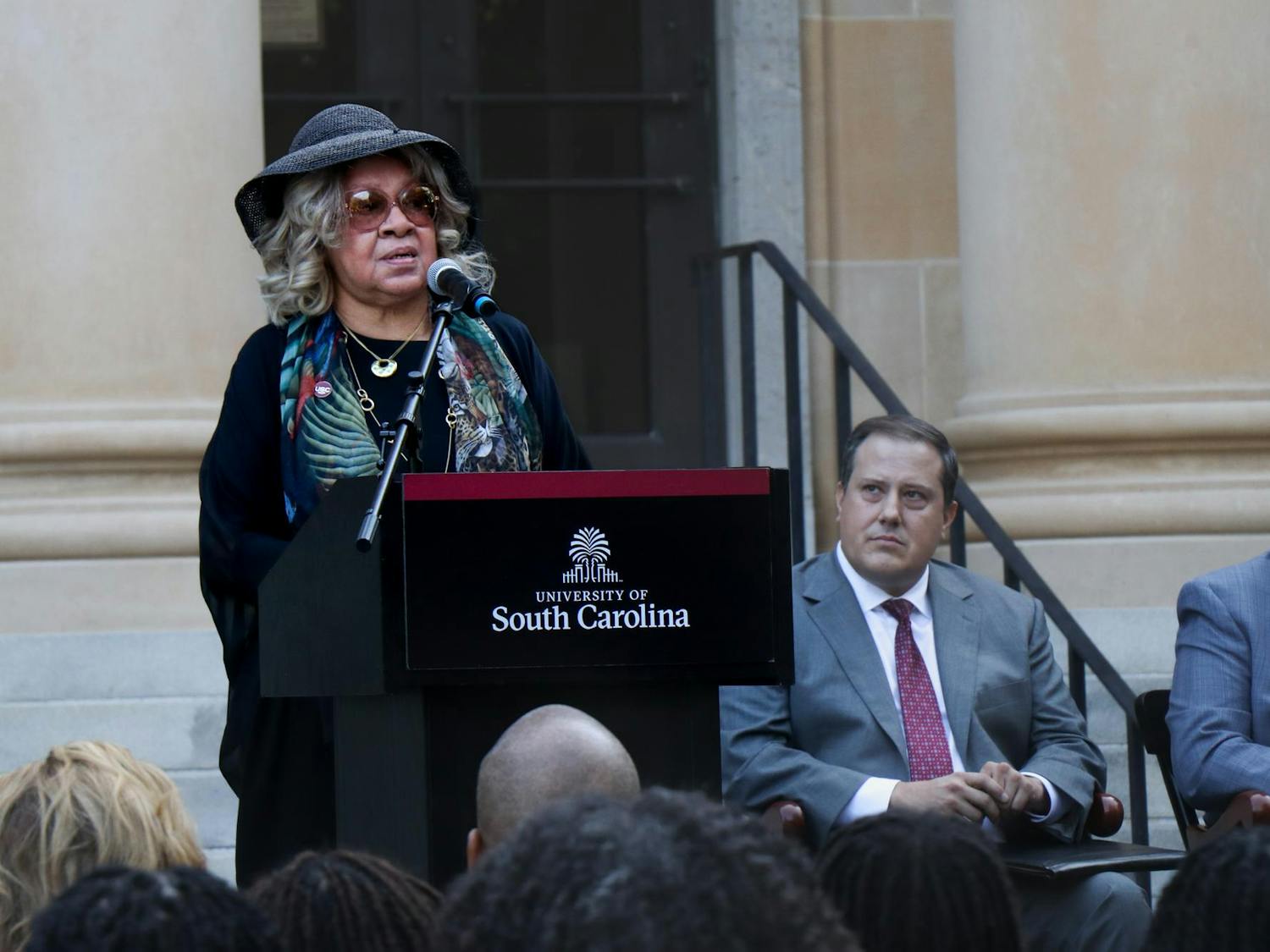 The University of South Carolina celebrated its 60th anniversary of desegregation with the groundbreaking for a new monument on Sept. 11, 2023. The monument will stand outside of McKissick Museum and honor Henrie Monteith Treadwell, Robert G. Anderson and James L. Solomon Jr., the first three Black students to enroll at USC. After the commemoration at McKissick Museum, the College of Arts and Sciences revealed a plaque in memory of James L. Solomon Jr. in LeConte College.