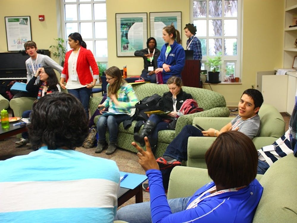 USC EcoReps hosted students from 16 regional schools at a weekend conference to discuss sustainability efforts.