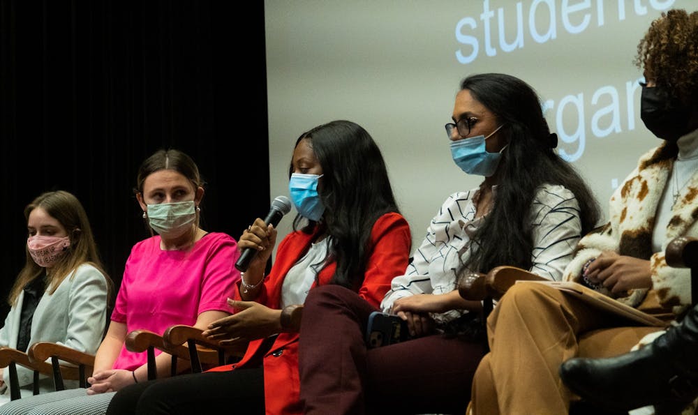 La'Jessica Price, mentor of MAPP advocates for a greater effort towards diversity during the panel on Jan. 31, 2022. The representatives all responded to a series of questions pertaining to USC's handling of diversity, inclusion, and the representation of minority groups on campus.