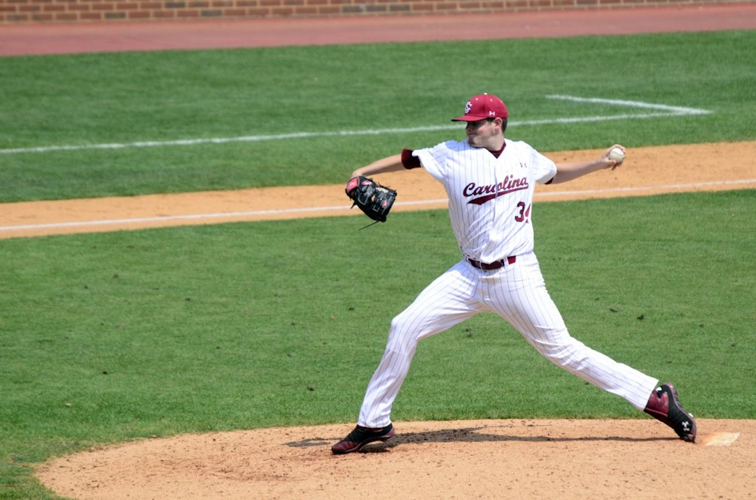 Pitcher Jason Montgomery led the Gamecocks to a victory in their second game against UNC.