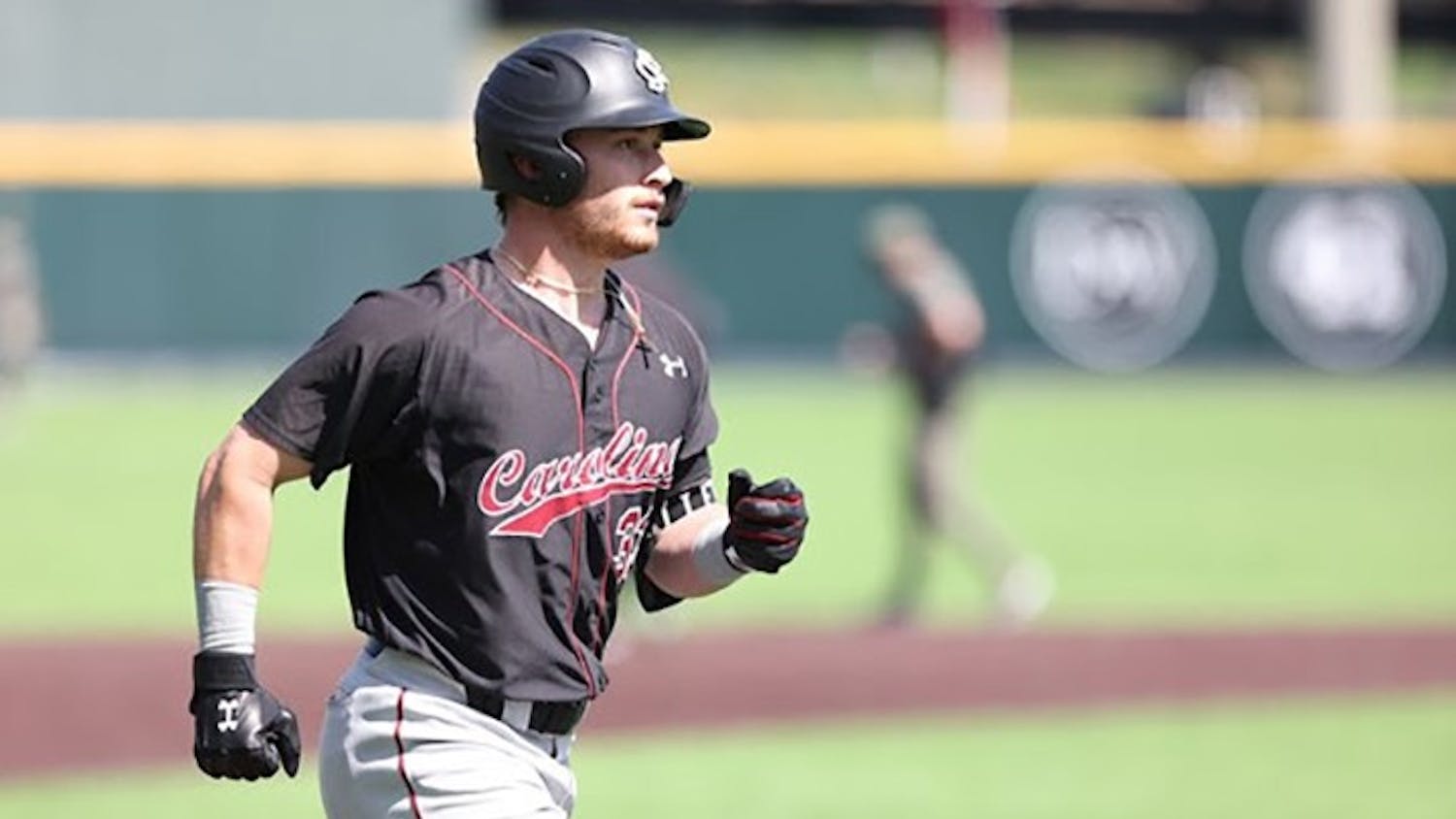 Junior centerfielder Brady Allen rounds the bases in Sunday's game against Vanderbilt. The Gamecocks won 6-5 against the Commodores. 