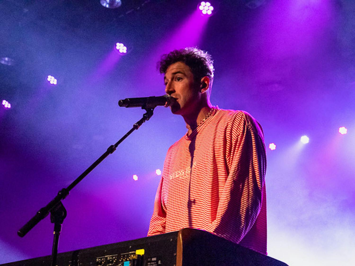 The Band CAMINO lead singer Jeffery Jordan plays the keyboard during his performance at The Senate on Sept. 15, 2022. The band played opened up their show with "Know It All" and played other hits such as "Roses," "1 Last Cigarette" and "Haunted."