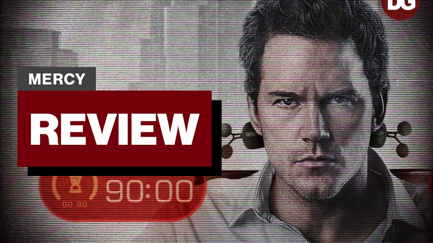 A photographic featuring Chris Pratt in "Mercy". The movie was released on Jan. 23, 2026.