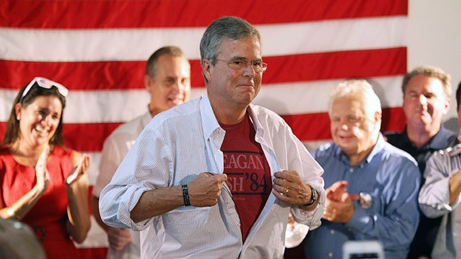 Republican presidential candidate Jeb Bush at a campaign event in Coral Gables, Fla., on Saturday, Sept. 12, 2015. (Roberto Koltun/El Nuevo Herald/TNS)
