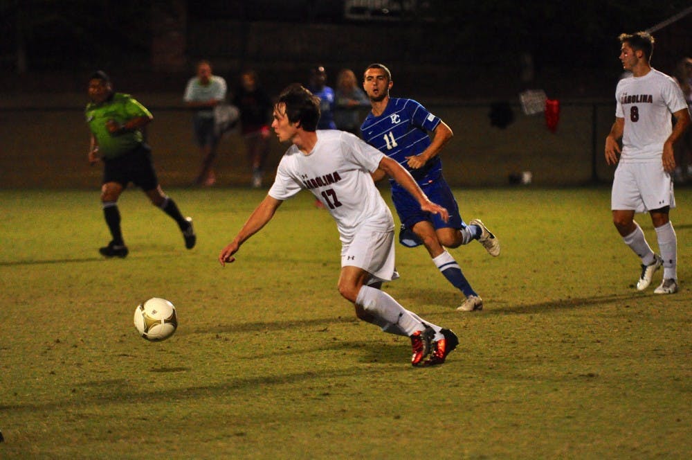 	<p>Freshman forward Eli Dent scored the game-winning goal in the 92nd minute of Sunday’s win over New Mexico.</p>