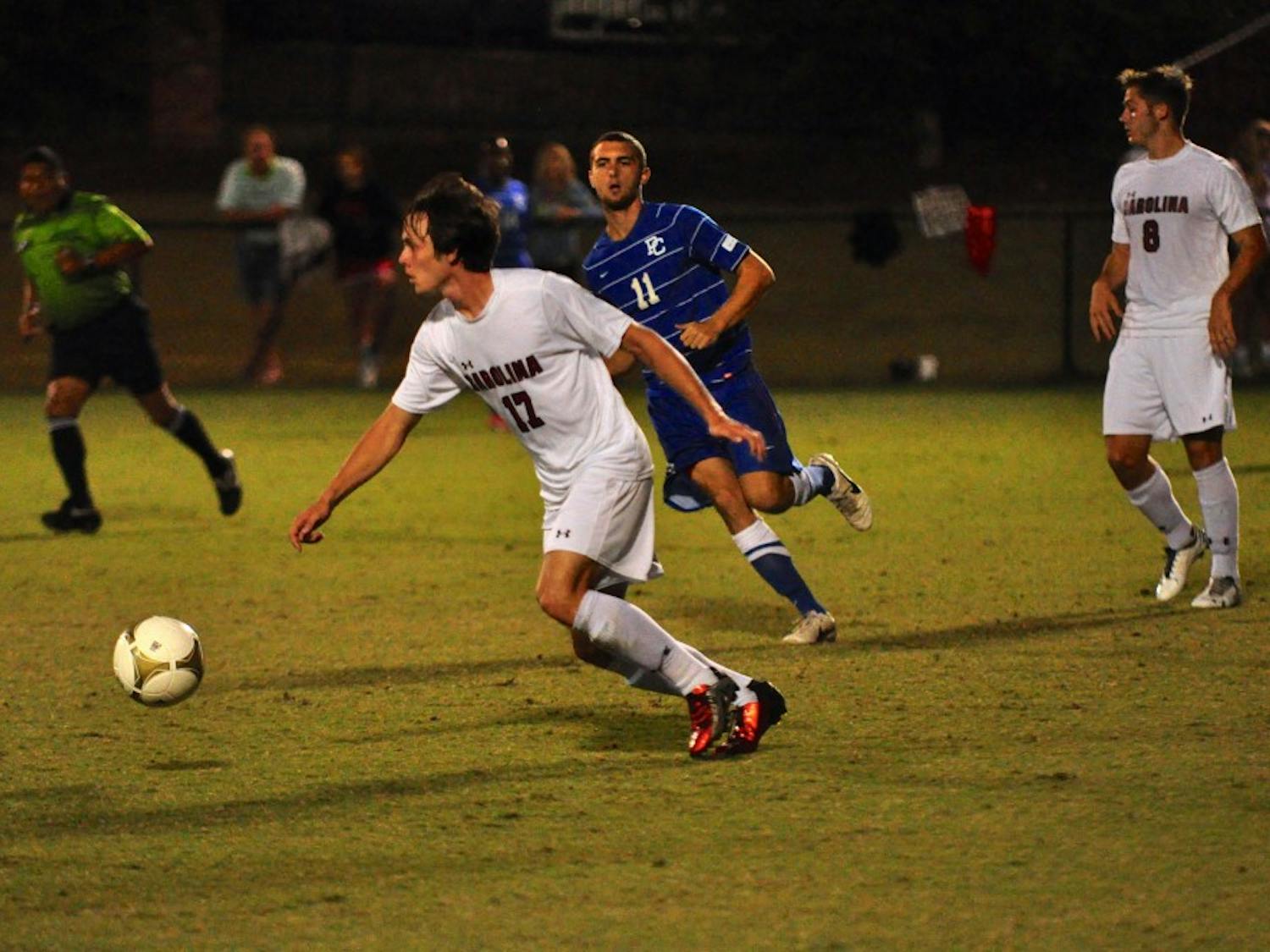 	Freshman forward Eli Dent scored the game-winning goal in the 92nd minute of Sunday’s win over New Mexico.