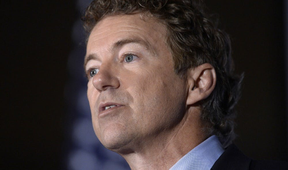 Sen. Rand Paul (R-Ky.) speaks in June 2015 at the Omni Shoreham Hotel in Washington, D.C. Paul's amendment to repeal most of Obamacare was voted down Wednesday. (Olivier Douliery/Abaca Press/TNS)