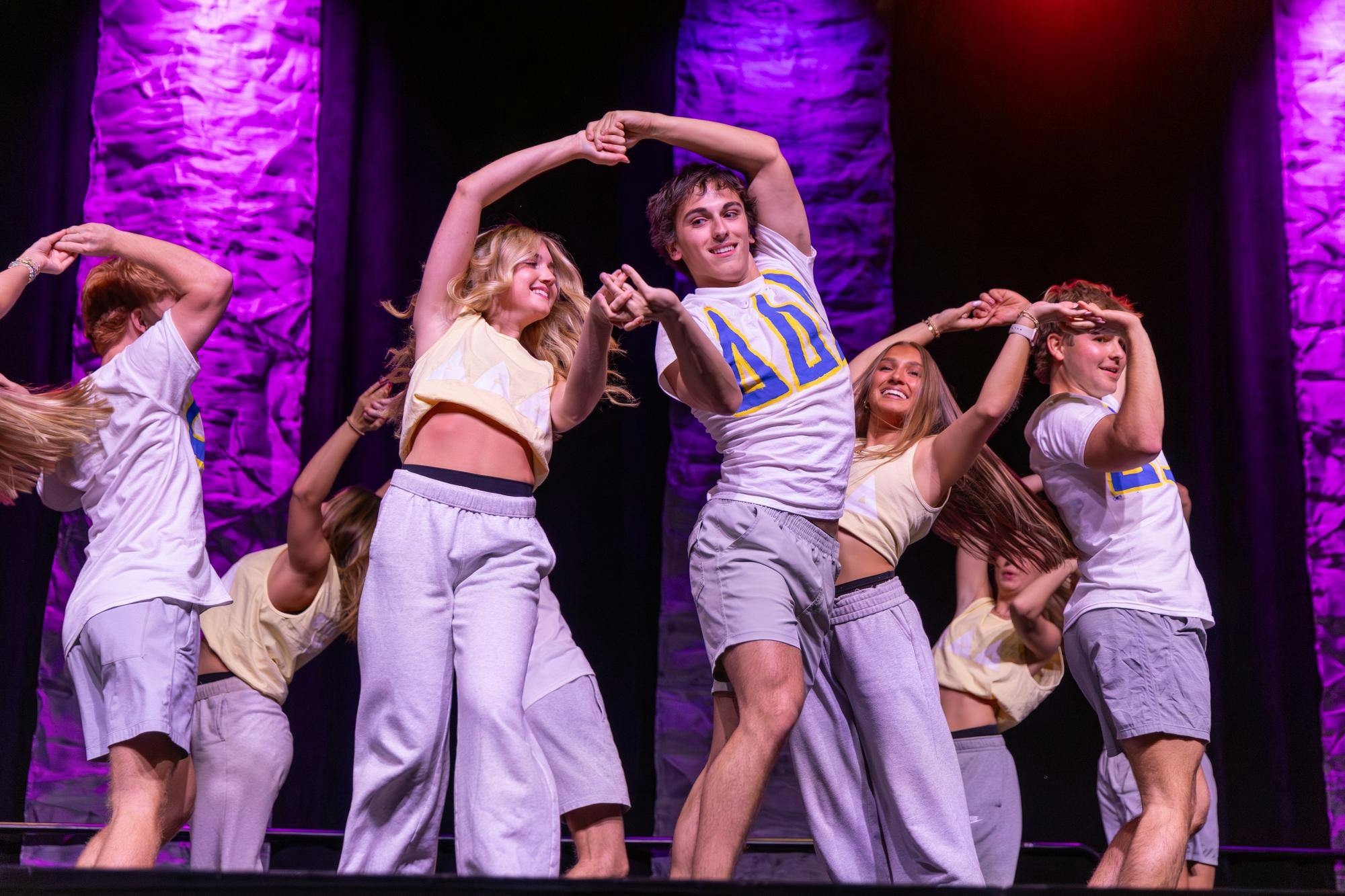 The Homecoming Board and Gamecock Entertainment hosted Spurs &amp; Struts at the Columbia Metropolitan Convention Center on Oct. 22, 2025, as part of the week's homecoming events for students. The annual dance competition featured 20 performances from Greek organizations, clubs, and Student Government. Kappa Delta and Sigma Alpha Epsilon took home the first place prize at the end of the night for their routine depicting typical school cliques.