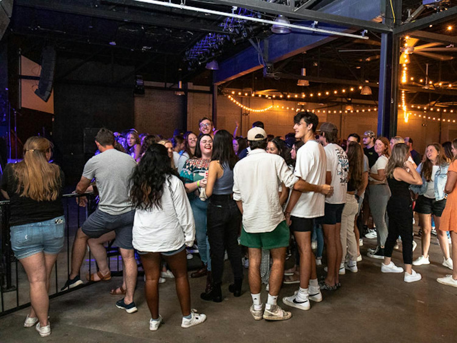 Fans gather in The Senate and wait in angst for the opening act, Knox to perform. Knox opened for The Band CAMINO at The Senate on Sept. 15, 2022. The concert was sold out, with over 1,200 fans in attendance.