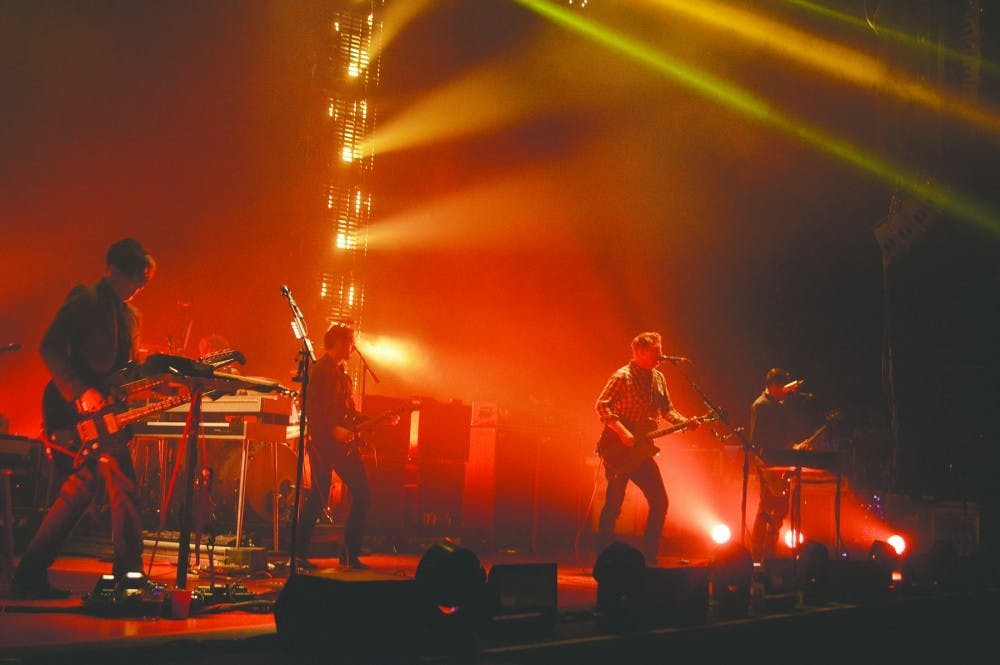 	Frontman Josh Homme (second from right), visibly upset by his interruption at the Grammys, got lots of love from fans.