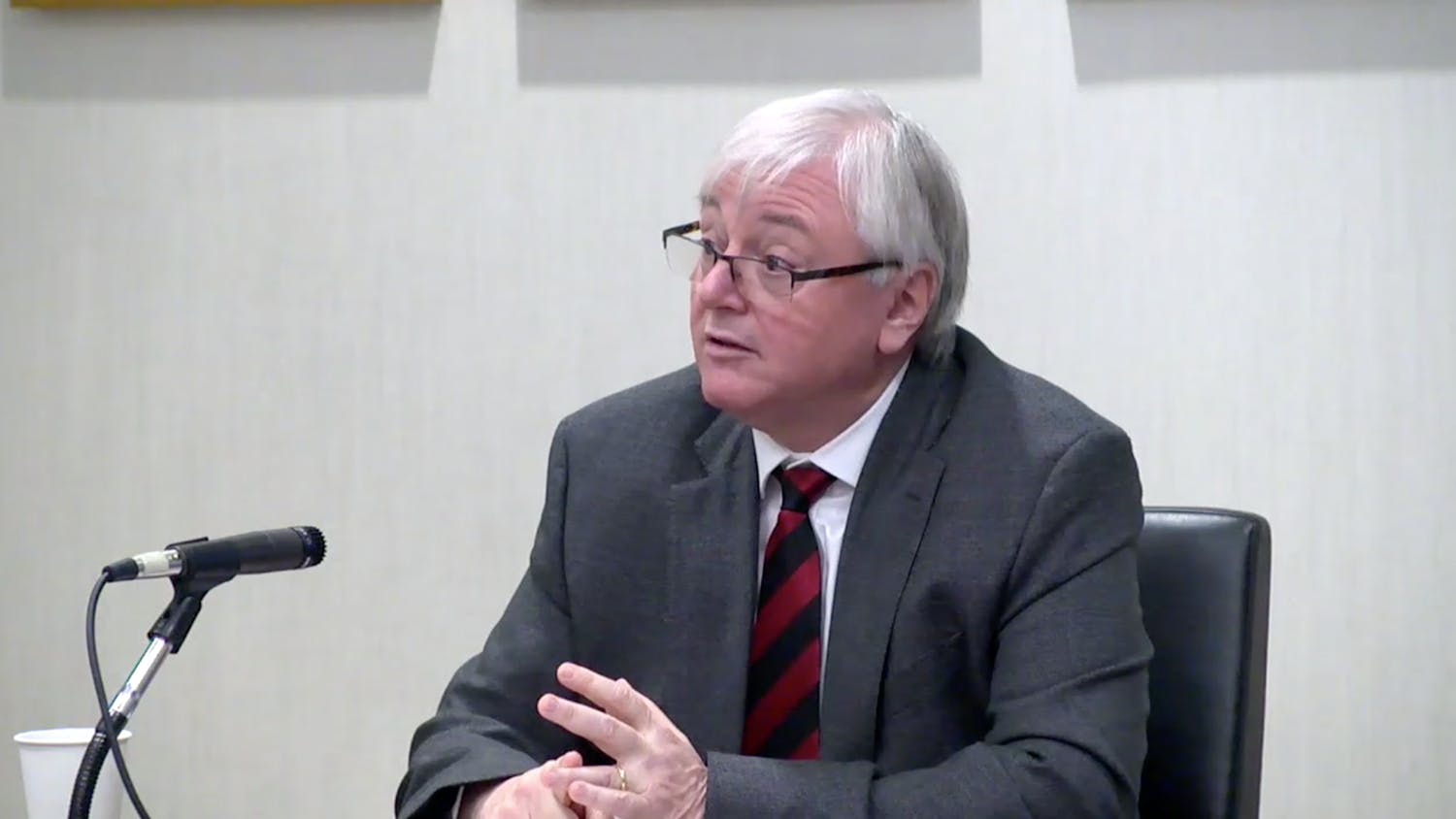 Michael Amiridis, USC's president-elect, speaks to members of the Carolina community during a virtual panel on Jan. 14, 2022. During the series of panels, Amiridis discussed topics including academics, research and diversity, equity and inclusion.