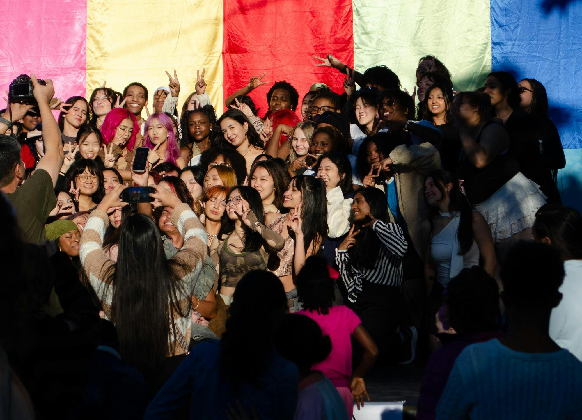 Performers from all the groups in the K-Pop dance contest take a photo together at the SC Korean Festival at 1412 Richland St. on Nov. 1, 2025. The Korean Festival has been running for 20 years since 2005.