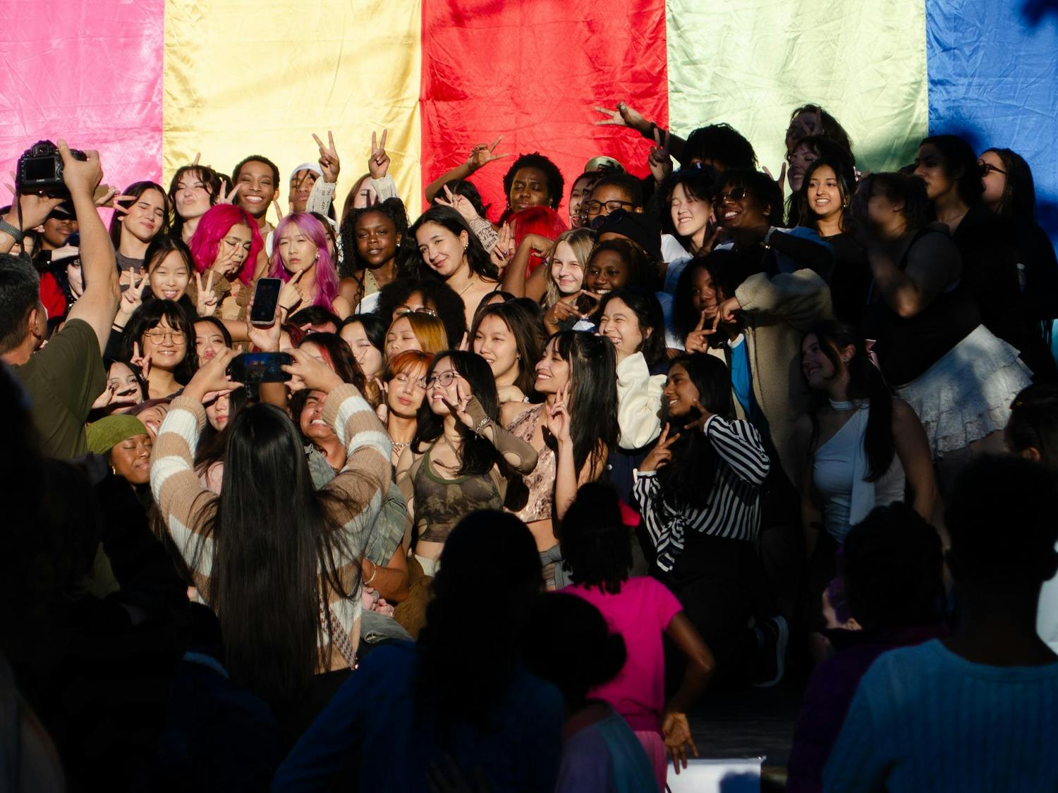 Performers from all the groups in the K-Pop dance contest take a photo together at the SC Korean Festival at 1412 Richland St. on Nov. 1, 2025. The Korean Festival has been running for 20 years since 2005.