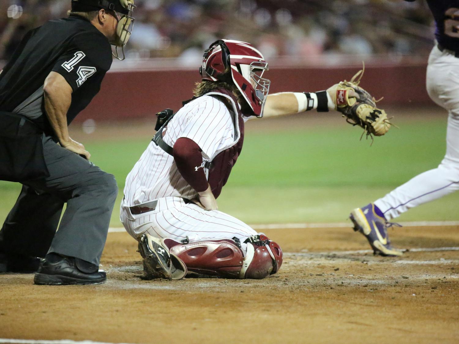 Sophomore catcher Cole Messina was the starting catcher for the Gamecocks on April 6, 2023, working with four pitchers and helping the team win 13-5 against the LSU Tigers. Due to a weather cancellation, the teams only played two games and split the series 1-1.