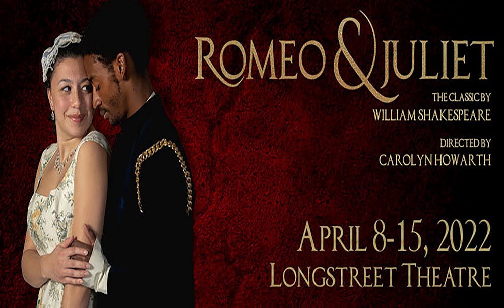 USC Theatre's production of Romeo and Juliet will be performed at the Longstreet Theater from April 8 through April 15, 2022. The university's theatre program will conclude this semester with William Shakespeare’s drama a Romeo and Juliet.