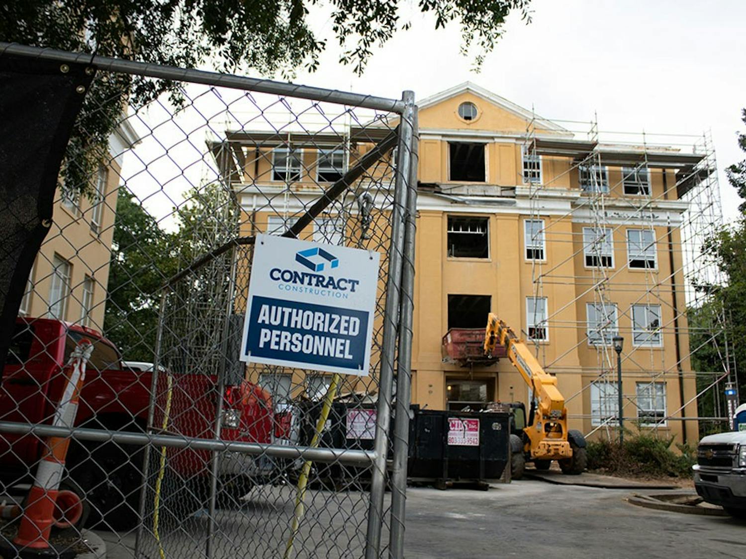 LeConte College, the center of the Mathematics and Statistics Department that is in the midst of a $20 million renovation that is projected to end in 2022. Renovation plans include installing a HVAC system, a new sprinkler system, replacing plumbing, replacing the electrical system and making the building more structurally sound and accessible.&nbsp;