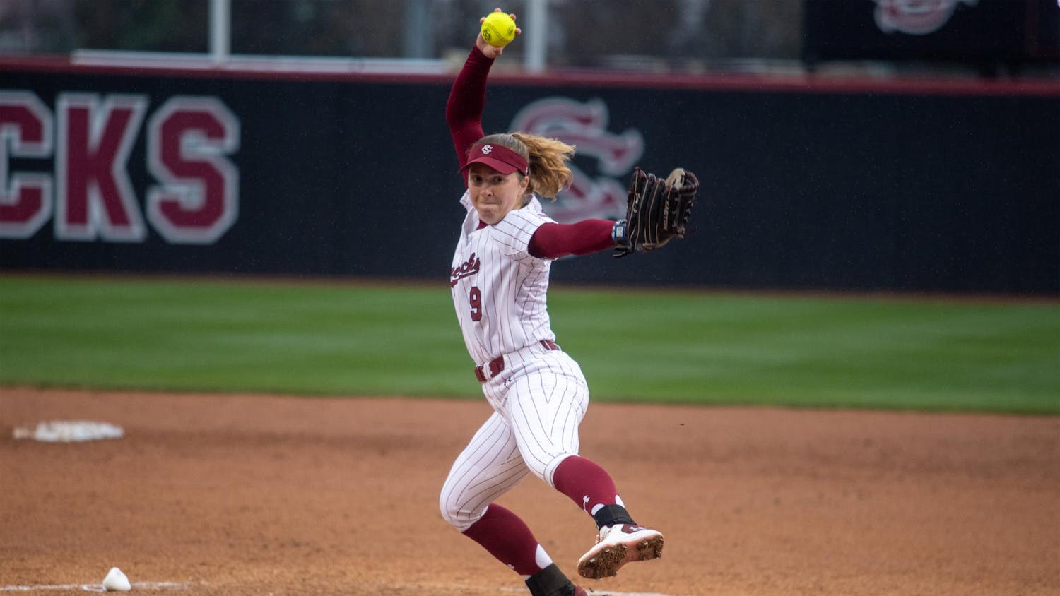 FILE — Sixth-year pitcher Sam Gress winds up a pitch on the mound during the game against Miami University at Beckham Field on Feb. 15, 2025.