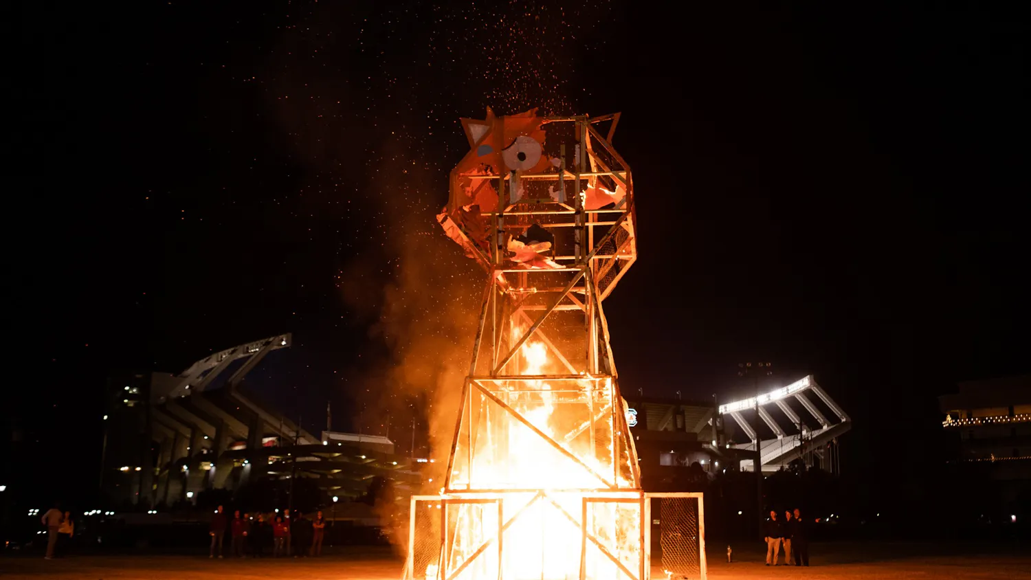 The Tiger Burn, a tradition of the Carolina versus Clemson Rivalry, returned this year. The South Carolina Gamecocks are set play the Clemson Tigers on Nov. 27, 2021 at 7:30 p.m. at Williams-Brice Stadium. 