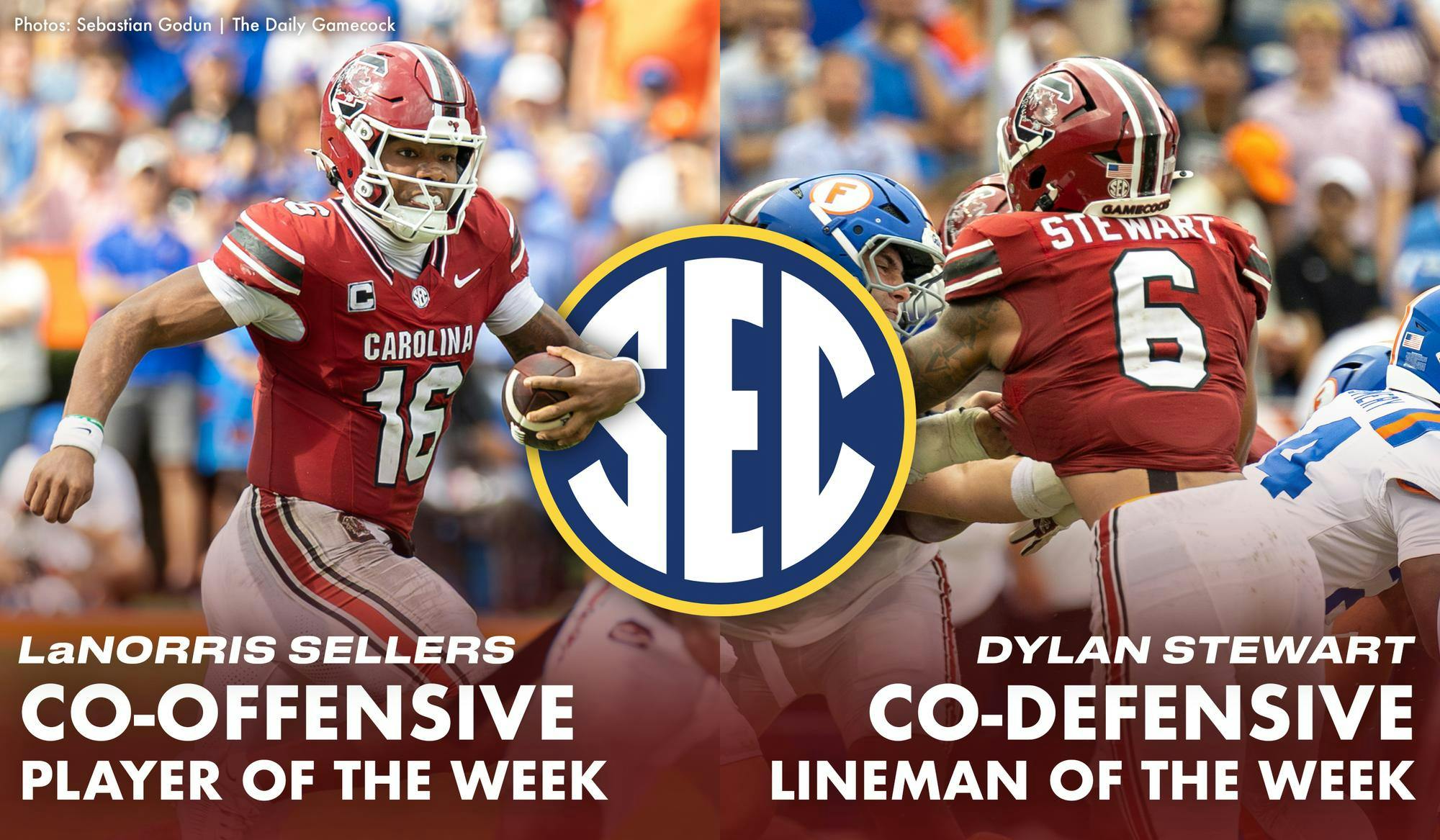 Sellers, Stewart earn SEC Player of the Week honors - The Daily Gamecock