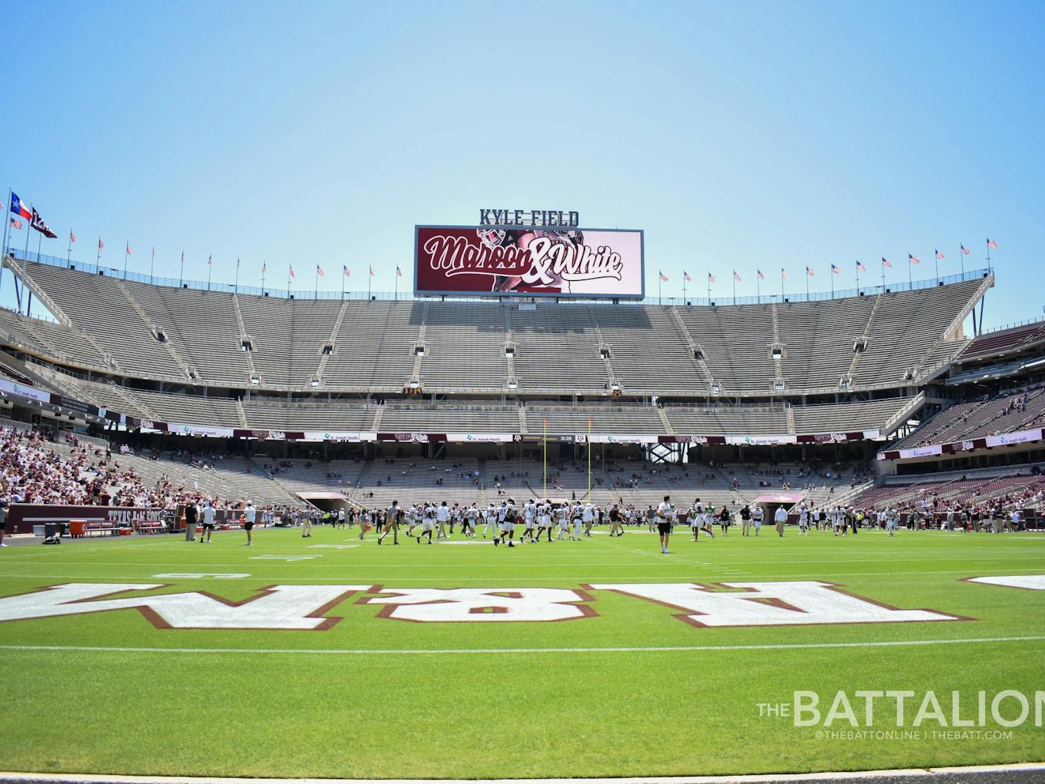 Kyle Field, located on the campus of the Texas A&amp;M University in College Station, Texas, is home to the Texas A&amp;M Aggies football team.