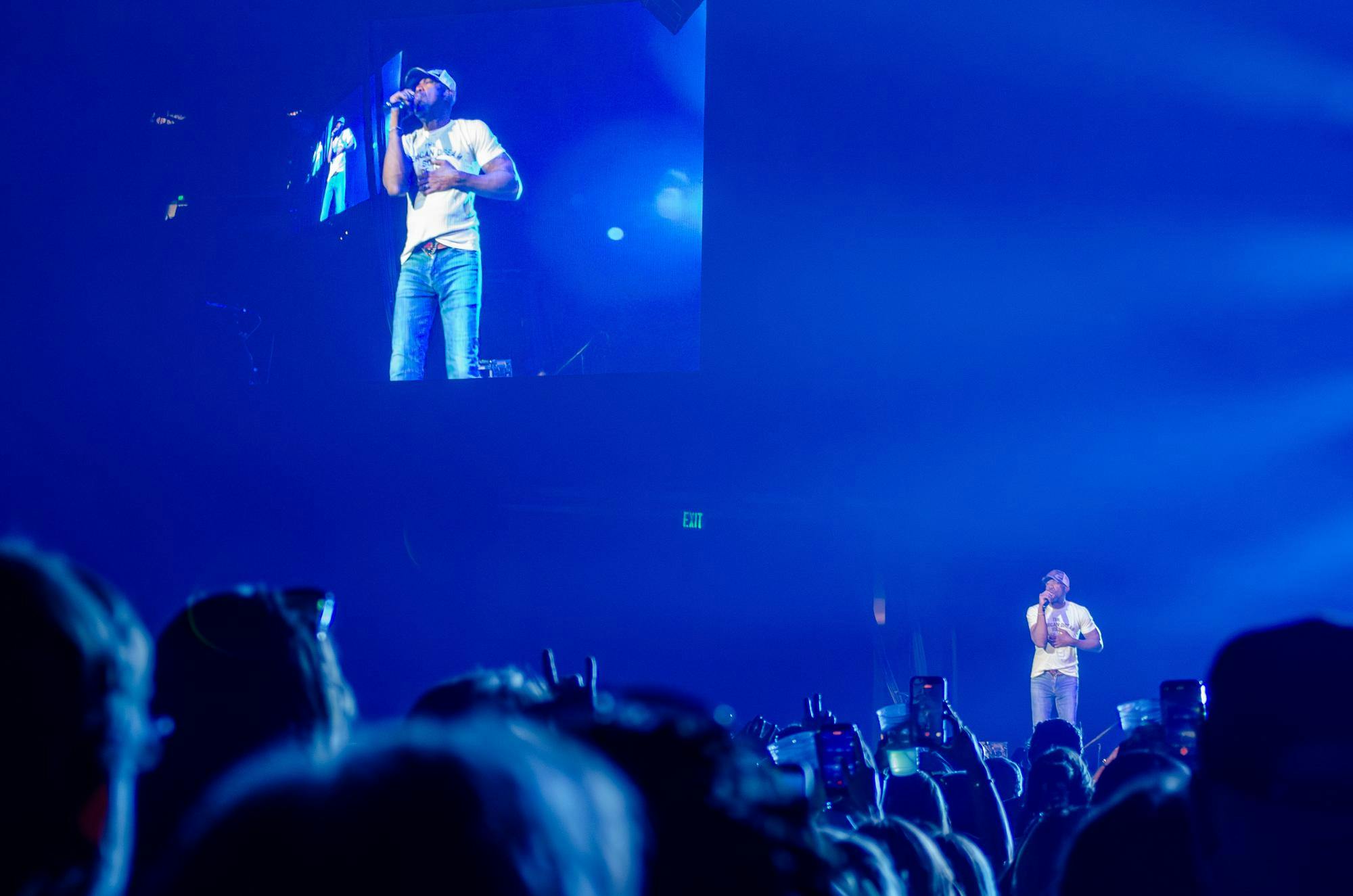 Darius Rucker performs at the Garnet &amp; Black Spring Fest at Colonial Life Arena in Columbia, South Carolina, on April 11, 2026. Rucker has supported philanthropic causes in South Carolina, including raising money for public education in the state.