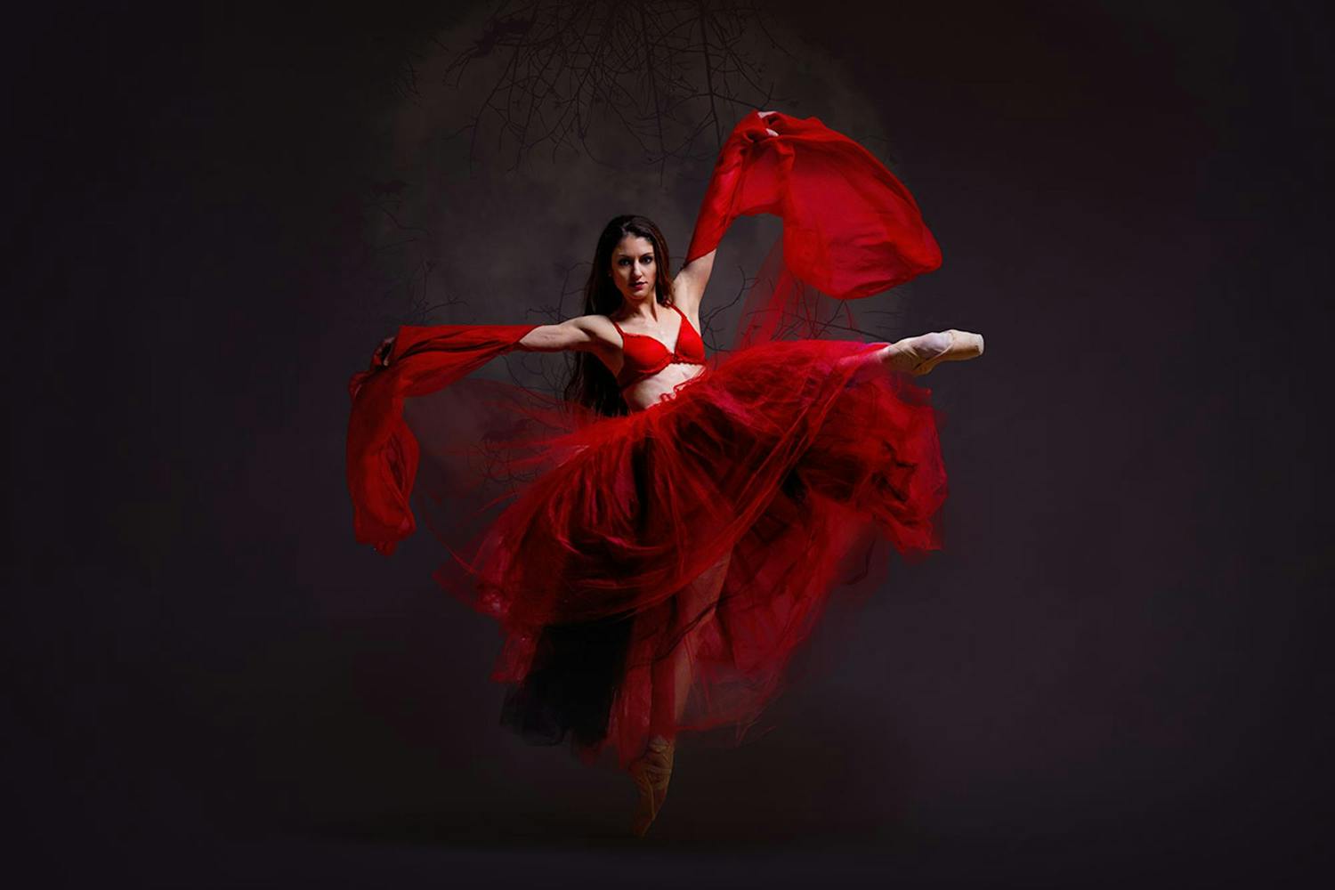 Soloist Ashley Concannon poses for a studio portrait promoting Dracula. Dracula: Ballet With A Bite premiered Oct. 27, 2023, at the Koger Center in Columbia, S.C.