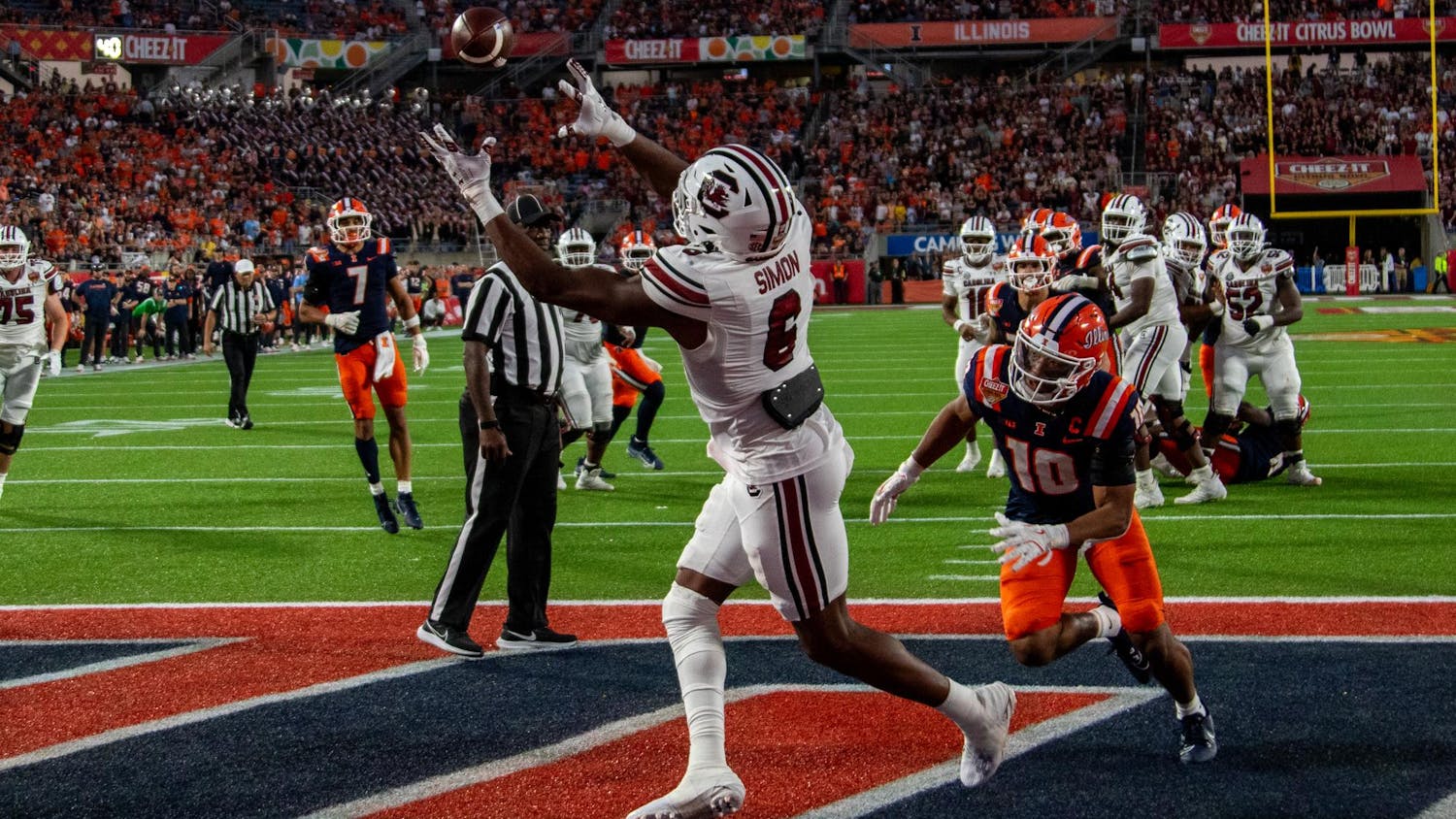 The South Carolina Gamecocks lost to the Illinois Fighting Illini 21-17 in the 2024 Cheez-It Citrus Bowl. The Gamecocks were chosen to face the Fighting Illini at Camping World Stadium on Dec. 31, 2024 after finishing the season 9-3 and barely missing the College Football Playoffs. South Carolina will end its season 9-4, with head coach Shane Beamer hopeful for the next season.
