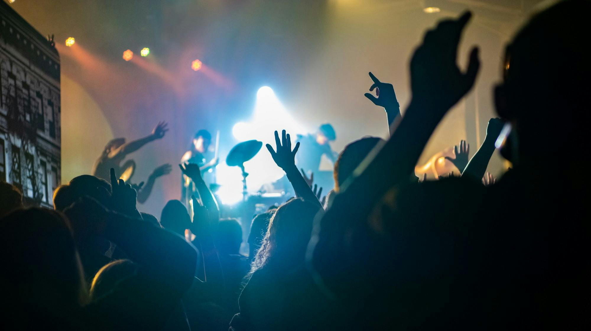 The crowd dances during the Matt and Kim concert. The energy was high for the entirety of the show.