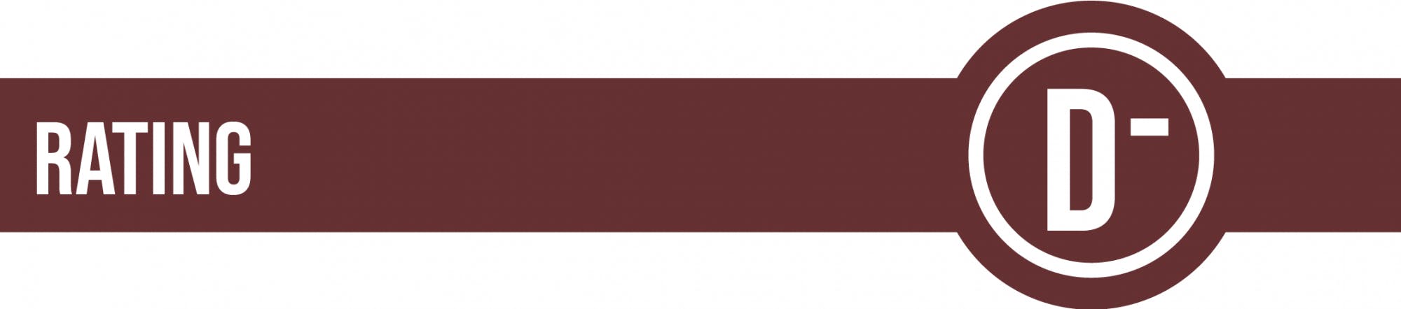 D- Rating Graphic - Stock