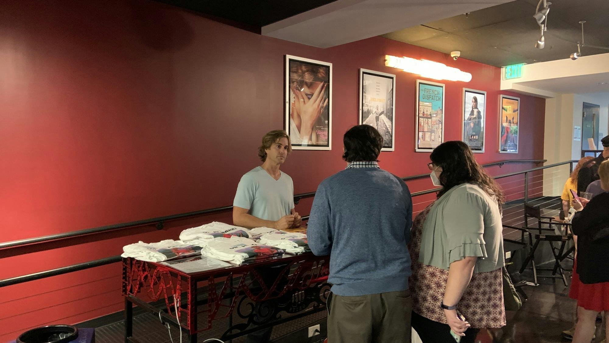 Greg Sestero at a meet and greet before the movie, at The Nickelodeon Theatre.