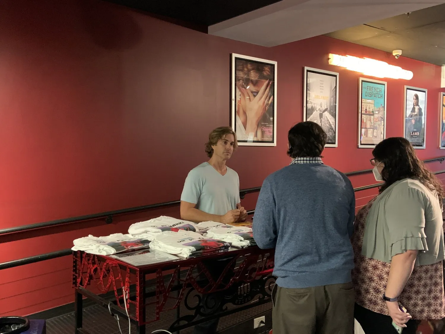 Greg Sestero at a meet and greet before the movie, at The Nickelodeon Theatre.