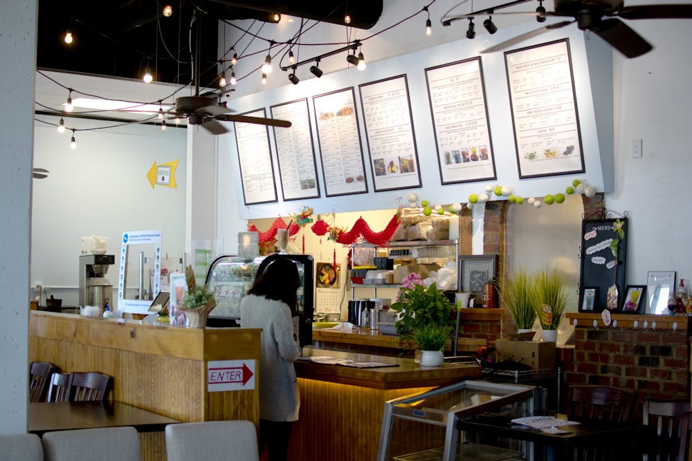 JJ Tea House, a local Taiwanese eatery located off Main Street, is a popular spot for students to study and order authentic Taiwanese food and boba tea.