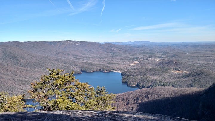 View from the top of Table Rock, South Carolina. 