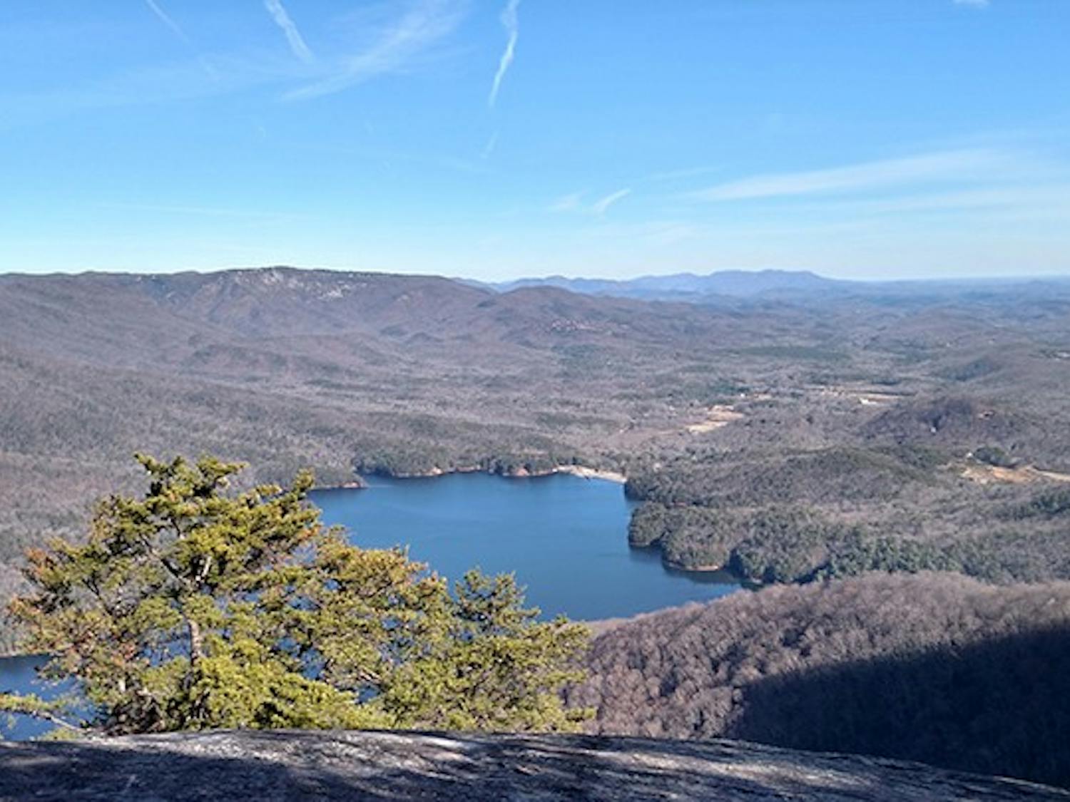 View from the top of Table Rock, South Carolina. 