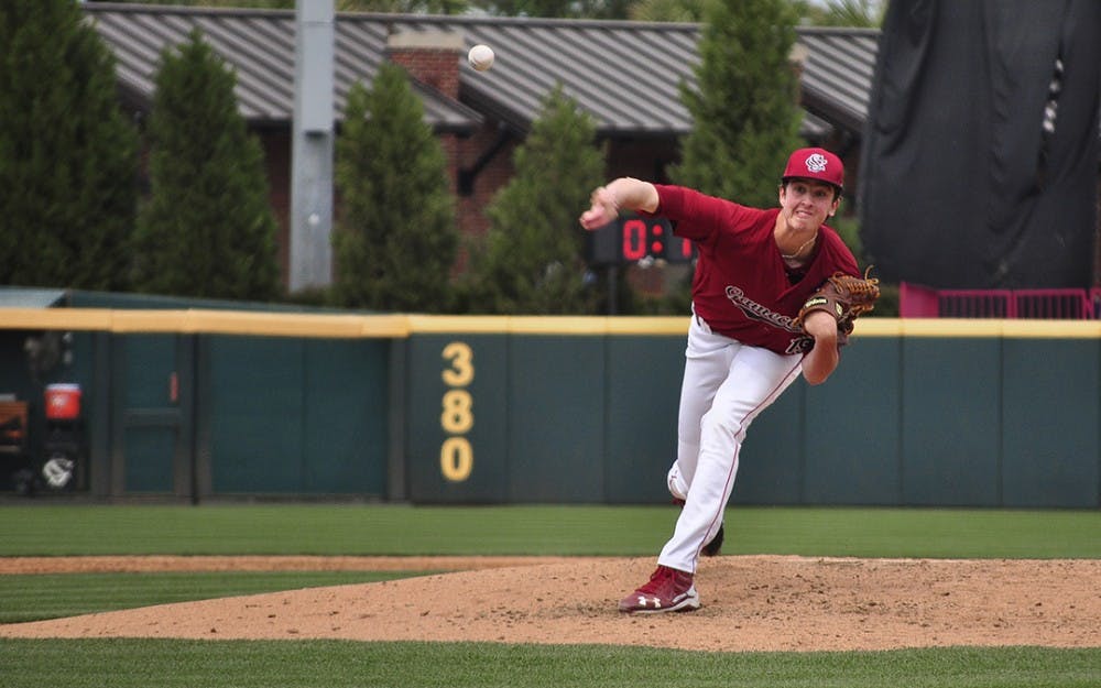 <p>Freshman pitcher&nbsp;Adam Hill had five hits against him in 5.1 innings pitched, bringing his ERA up to 2.87.</p>