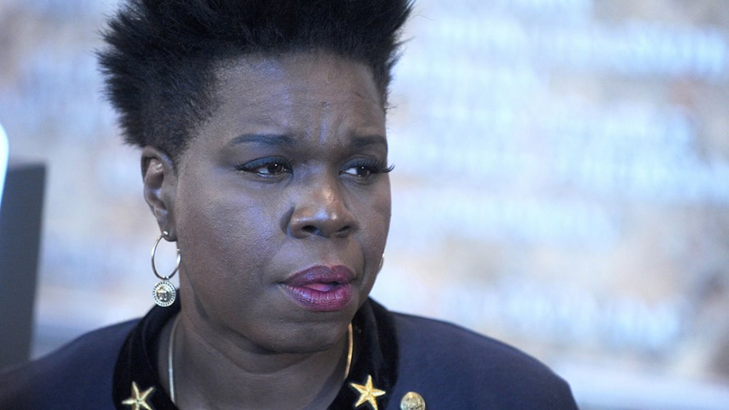 Leslie Jones lights the Empire State Building to support Gildafest 2016, a stand-up comedy fundraiser in aid of Gilda' Club in New York City on July 12, 2016. (Dennis Van Tine/Abaca Press/TNS)