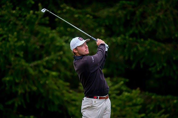 The third round of the NCAA regional men's golf tournament at Gold Mountain Golf Club in Bremerton, Wash. on Saturday May 16, 2015. (Photography by Scott Eklund/Red Box Pictures)