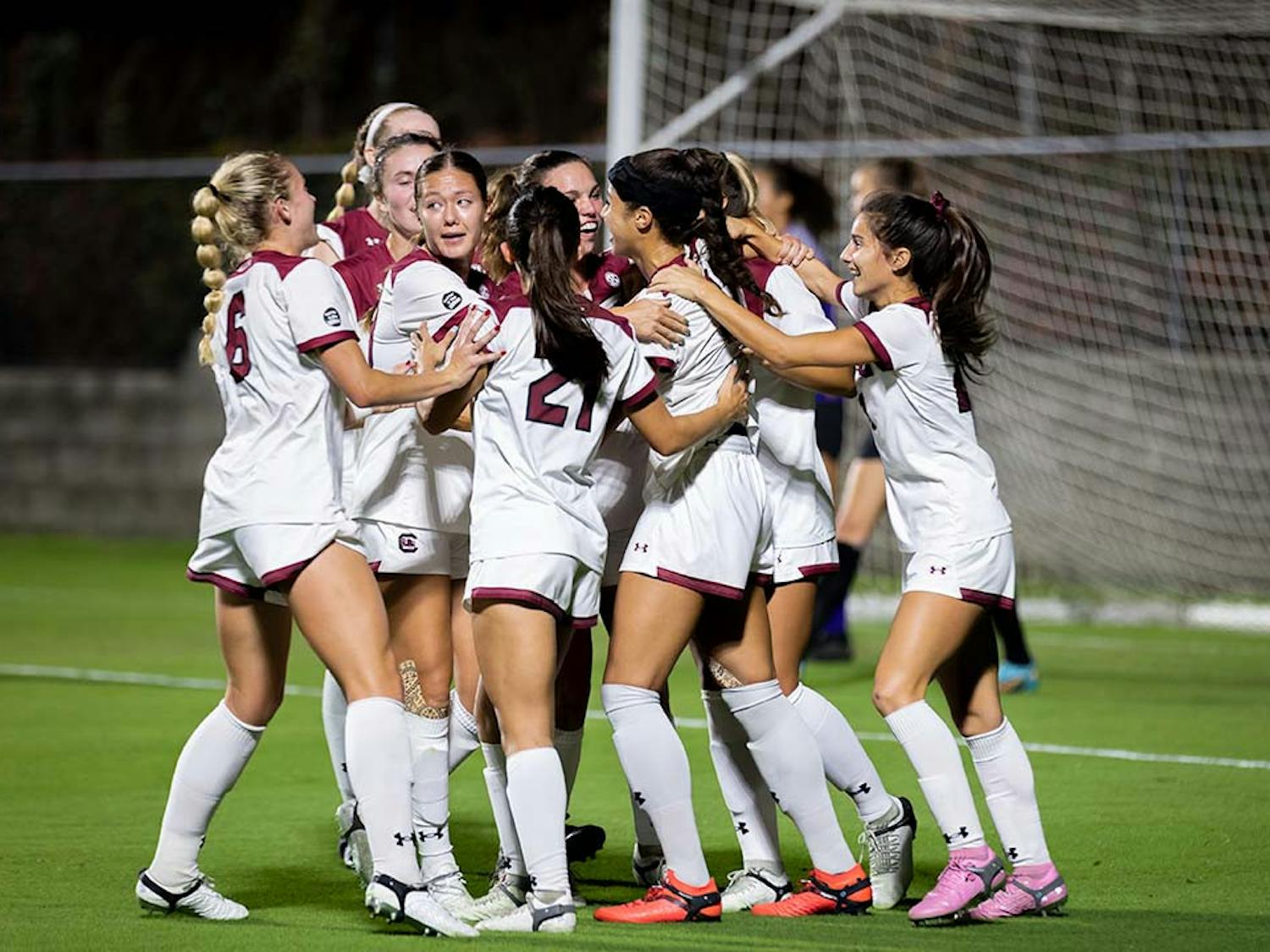 The South Carolina women's soccer team beat Wake Forest 2-0 in their first match of the NCAA Tournament. Junior forward Cat Barry and fifth year defender Jyllissa Harris scored both goals for the Gamecocks. &nbsp;Next week, South Carolina will travel to Durham, North Carolina, to take on Harvard on Nov. 18, 2022. Photos captured by Rachael Barkoff | The Daily Gamecock