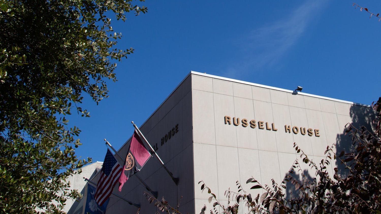 A picture of the outside of Russell House, USC's student union, on Feb. 2, 2024. The USC board of trustees proposed a plan to tear down the building and construct a new one, which would begin in summer of 2025.