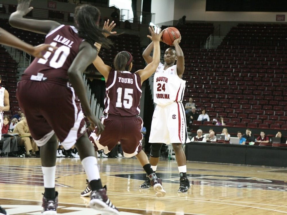 Sophomore forward Aleighsa Welch scored 14 points in South Carolina’s win over Anderson, tying for the team lead.