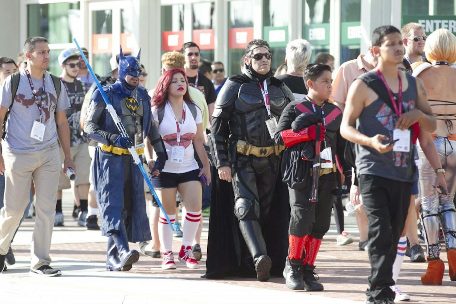 The first day of Comic-Con at the Convention Center started smoothly with large crowds and warm weather on July 21, 2016 in San Diego, Calif. (John Gibbins/San Diego Union-Tribune/TNS) 