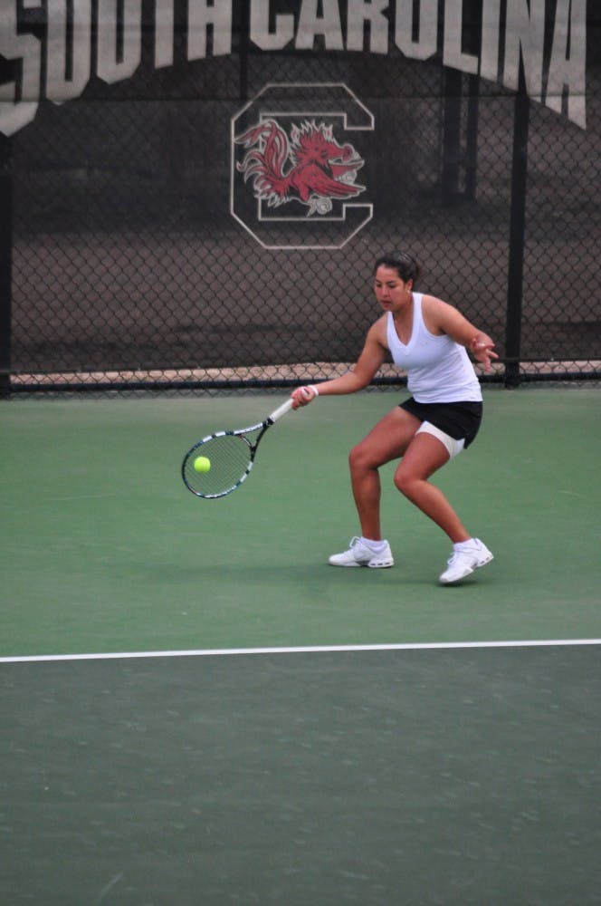 	Freshman Ximena Siles Luna won her match at No. 5 singles against Ole Miss.