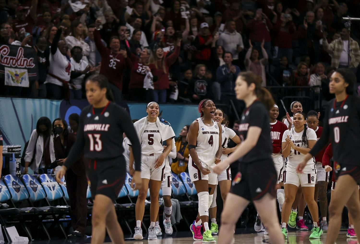 With a 72-59 victory over No. 1 Louisville on Friday April, 1, South Carolina has officially advanced to the NCAA National Championship game on Sunday, April 3.&nbsp;