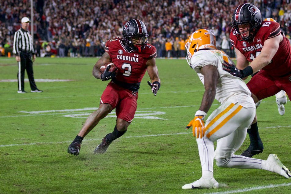 South Carolina upset No. 5 Tennessee 63-38 in the Gamecocks final home game of the season on Nov. 19, 2022. Fans flooded the field after the dominant victory that saw junior quarterback Spencer Rattler throw for a career high 438 yards and six touchdowns. With the win, the Gamecocks improve to 7-4 on the season.