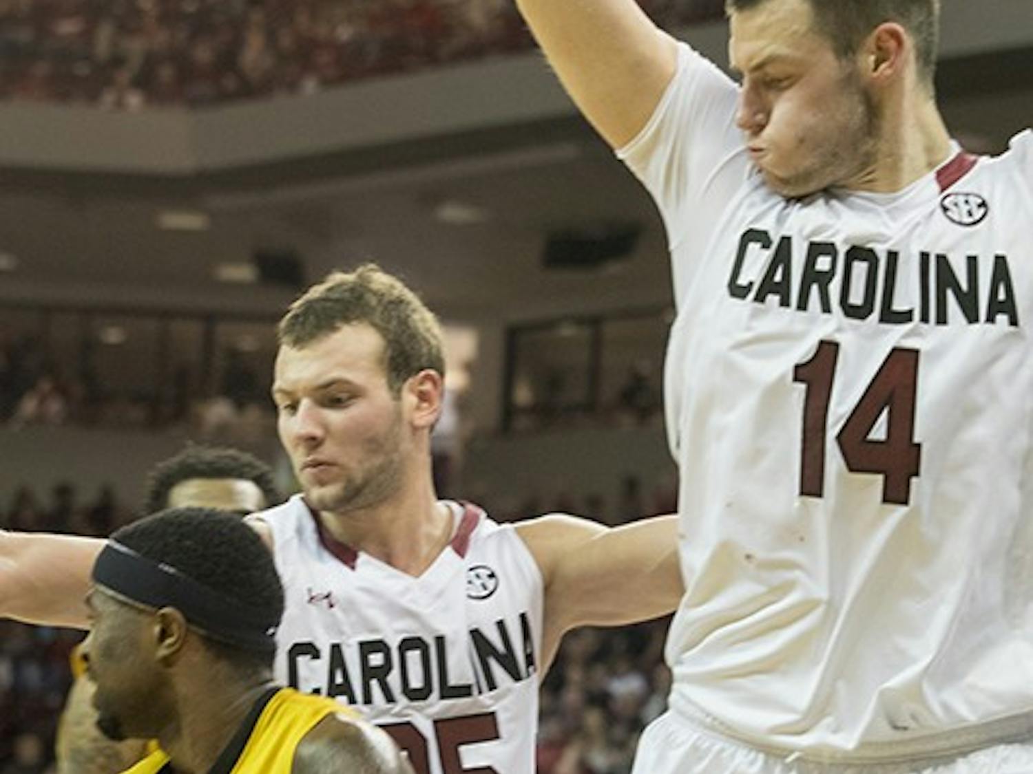 Seniors Mindaugas Kacinas and Laimonas Chatkevicius will play the final home game of their collegiate careers. 