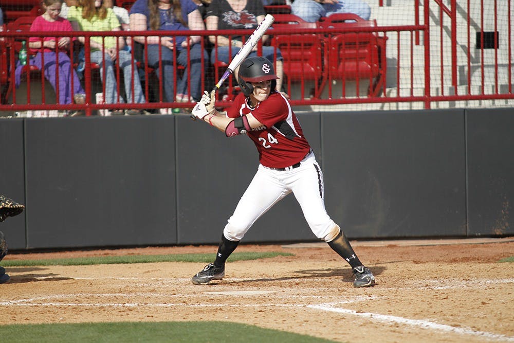 	<p>Junior Dana Hathorn reached base in all four of her at-bats in Sunday’s 5-4 loss to the Wildcats. She was hit by a pitch once.</p>