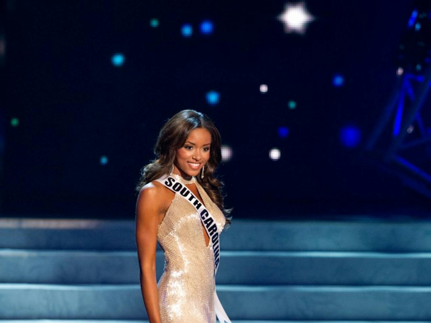 Miss South Carolina USA 2013, Megan Pinckney, competes in her evening gown during the 2013 MISS USA Competition Preliminary Show at PH Live in Las Vegas, Nevada on Wednesday June 12, 2013. She will compete for the title of Miss USA 2013 and the coveted Miss USA Diamond Nexus Crown LIVE on NBC starting at 9:00 PM ET on June 16th, 2013 from PH Live.
HO/Miss Universe Organization L.P., LLLP.