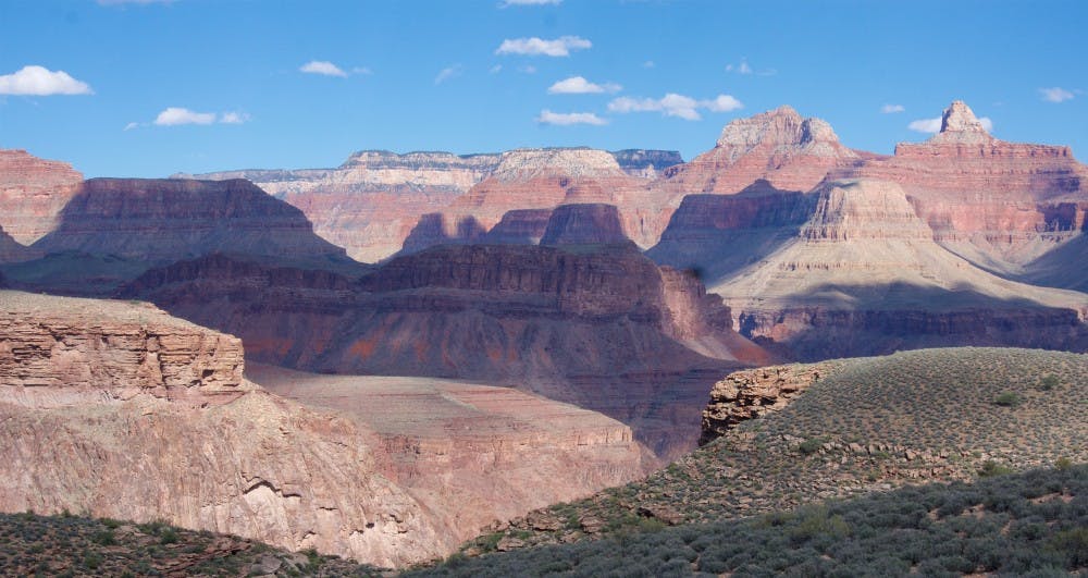 The Grand Canyon is a layer cake that tells the geological story of the last two billion years. The canyon gives visitors a rare opportunity to see the distinct layers that form the Earth. (Brad Branan/Sacramento Bee/TNS)