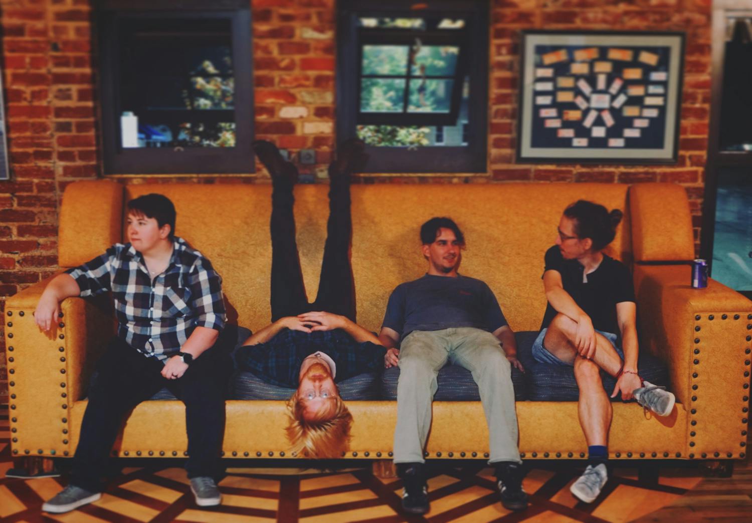 Local band Bombadier poses for a group portrait prior to the Aug. 18, 2023 release of its EP "Let Sleeping Elephants Lie." The five-song EP takes inspiration from different parts of the band members' lives.