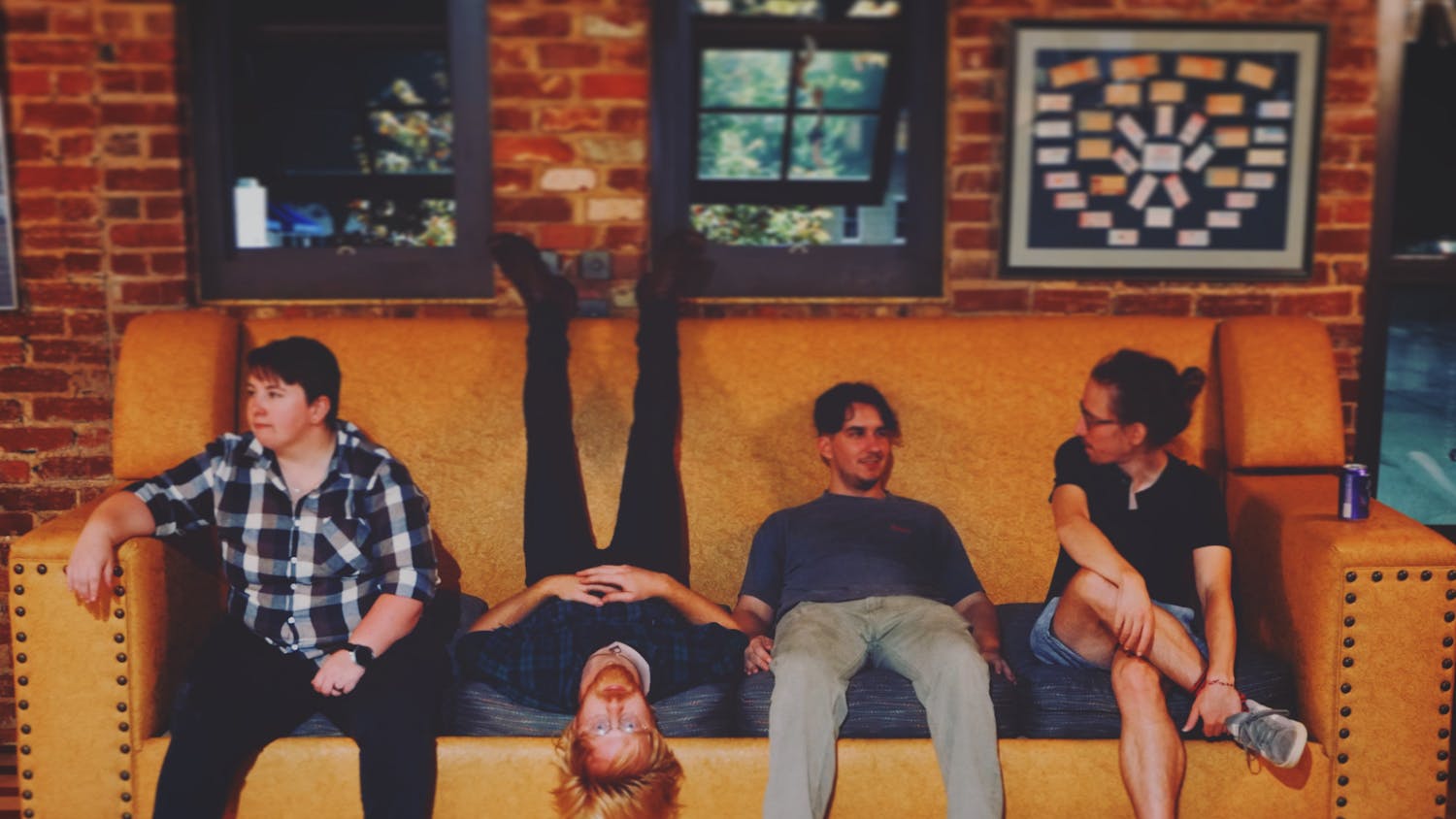 Local band Bombadier poses for a group portrait prior to the Aug. 18, 2023 release of its EP "Let Sleeping Elephants Lie." The five-song EP takes inspiration from different parts of the band members' lives.